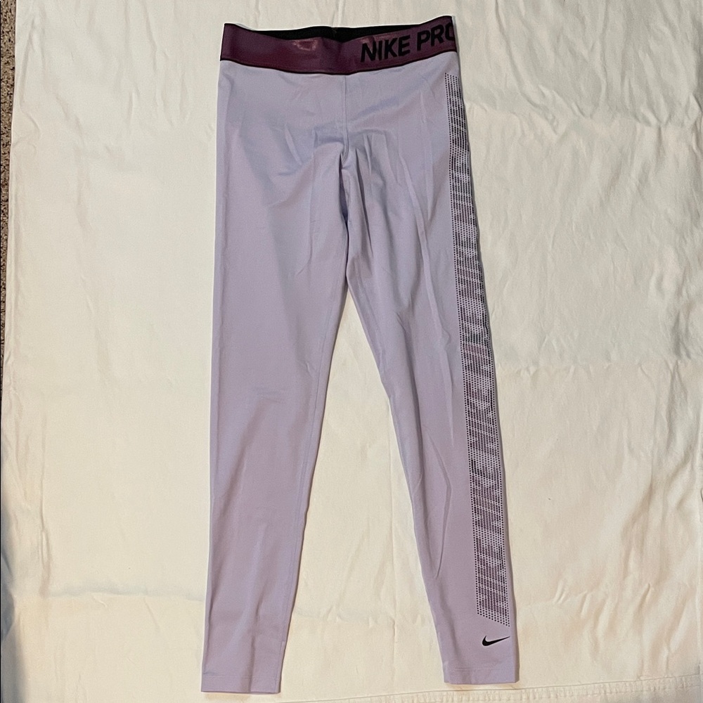 Purple and lavender Nike Pro Leggings size small